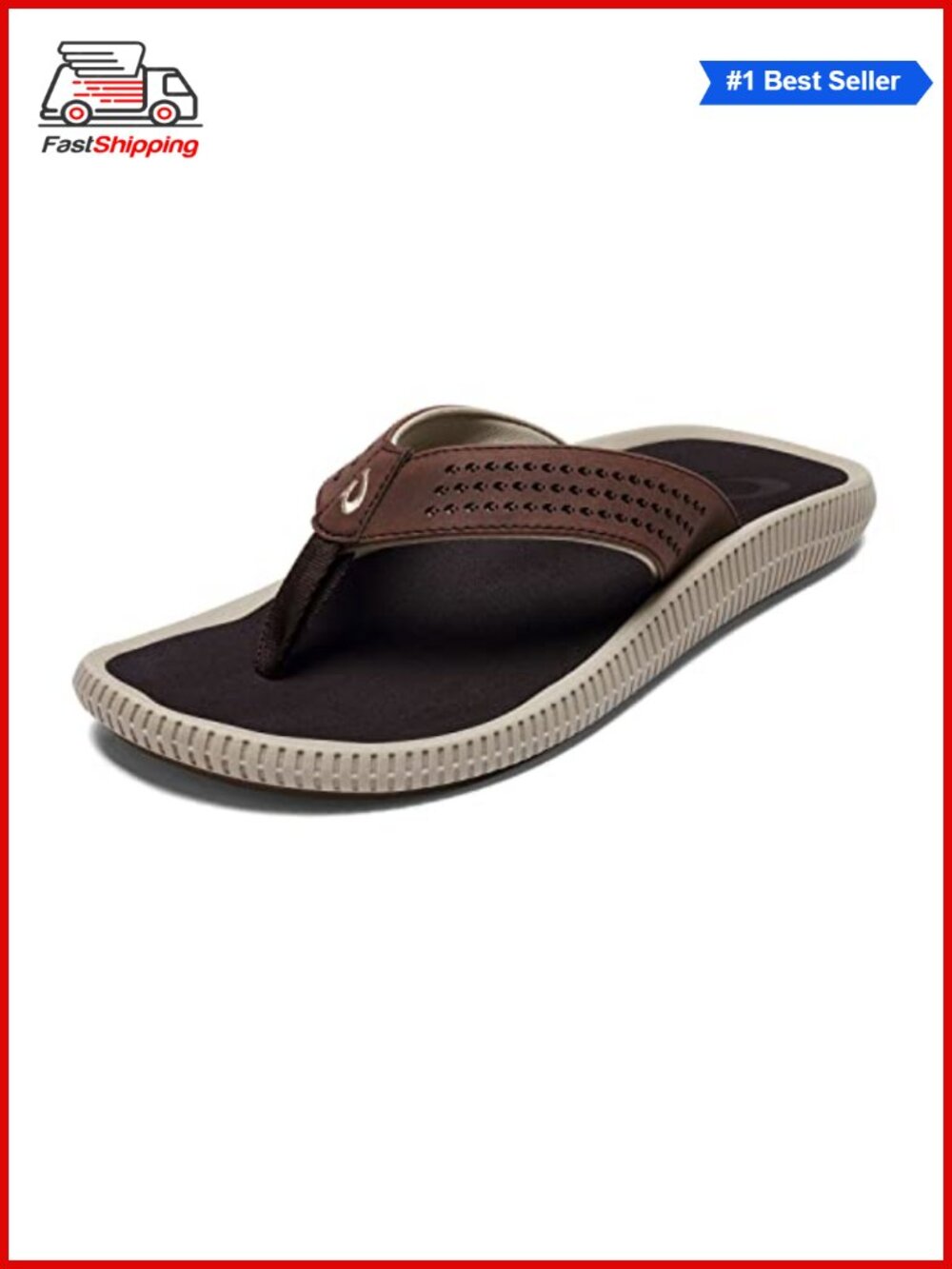 ✨ OluKai Ulele Men's Water Resistant Flip Flop Beach Sandals